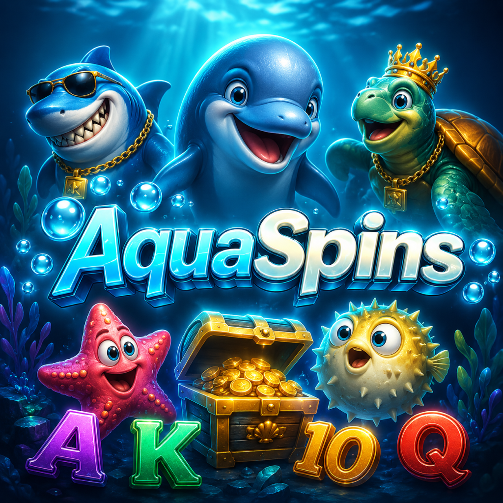 AquaSpins hero — deep sea casino vibe